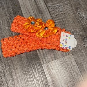 Baby girl Headband Flower with CZ